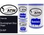 Preview: Honda, Buckingham Blue Pearl, B-59P: 500ml Lackdose + 500ml Klarlack + 250ml Härter - Set, von ATW Autoteile West.